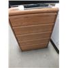 Image 1 : Brown 5 Drawer Dresser
