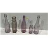 Image 1 : Vintage Purple Glass Bottles