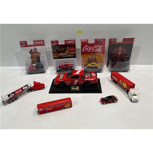 Coca-Cola  Trucks and Trailers , Bus, Race Car and Cars still in Packaging