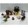 Image 1 : Collection of Decorative Ceramic Pieces Mr Peanut Cookie Jar, Bunnykins Coin Bank and more