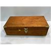 Image 2 : Beautiful Hardwood Case 21x11x7 with Brass Hardwear