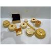 Image 1 : French Ivory Vanity Set 12 piece set (11 with lids)