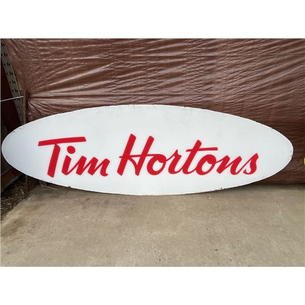 120Wx40H Tim Horton's Sign (measurements in inches)