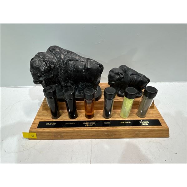 Oil Sands Sample Set with Buffalo Figures