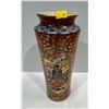 Image 1 : Vintage Japanese Kutani Porcelain Imair 12H Flower Vase Gilded Red Gold Blue