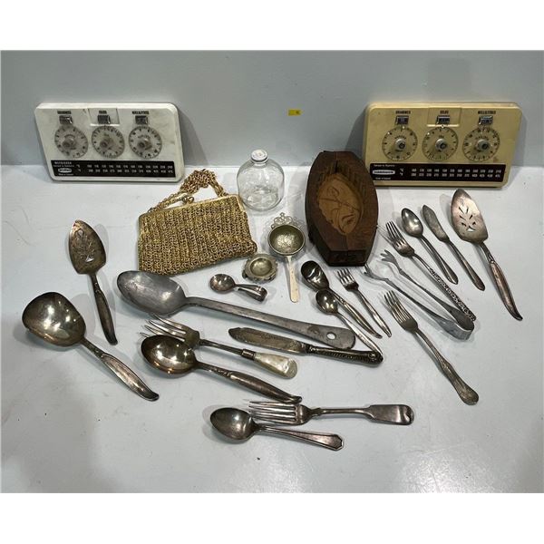 Kitchenware Collection, Silver Serving Utensils, Metric Conversion Wall Mount Gadget and more