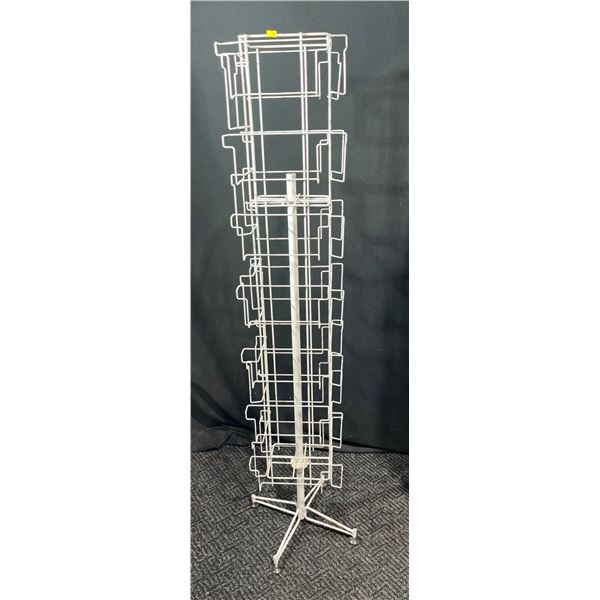 Coated Metal Magazine/Comic Book Rack 12Dx10Wx62H