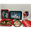 Image 1 : Coca-Cola Collectibles Includes Serving Trays, Glass Cutting Board, BBQ Utensils and more See Photos