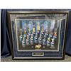 Image 1 : Labatt Blue NHL Trophies with Bottle Caps Framed 29Wx23H