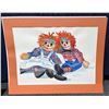 Image 1 : Raggedy Ann and Andy by Kay Patterson with Mat 36Wx28H