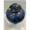 Image 2 : Beautiful Blue Urn with Lid  11Wx17H
