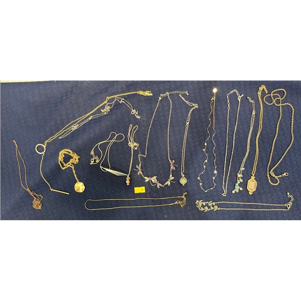 Collection of Fifteen Delicate Necklaces