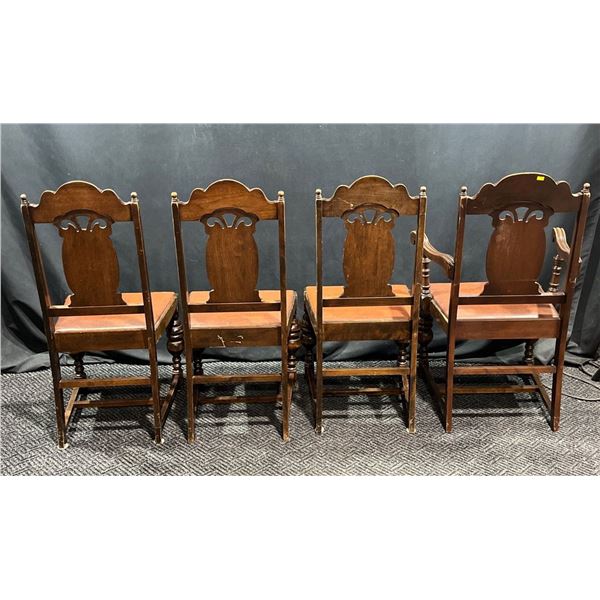Dining Set - Table and 4 Chairs Table 38Dx58W(88W with leaves extended)x30H One Chair with arms