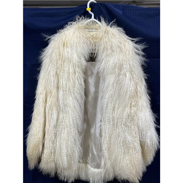 Caskie fabulous Furriers Short Mongoalian Lama Coat