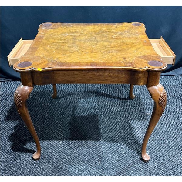 Game Table with Built in Coasters 34Wx34Dx30H