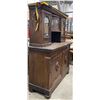 Image 2 : Gruenderzeit Black Forest Antique Hutch - Brought from Germany 1870's L63 x W24 x H75