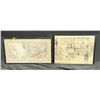 Image 1 : Two Black and White Sketches Framed 18Wx14H and 22Wx12H