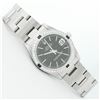 Image 3 : Rolex Ladies Midsize Stainless Steel Black Index Sapphire and Diamond Datejust Wristwatch