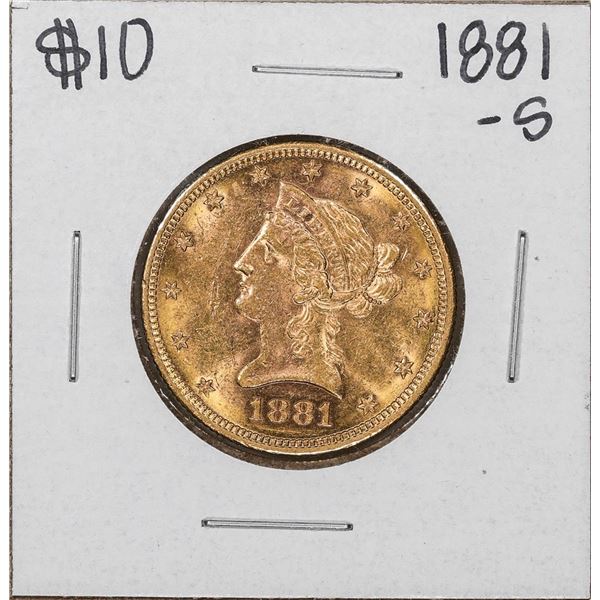 1881-S $10 Liberty Head Eagle Gold Coin
