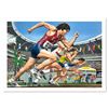 Image 1 : William Nelson "Bruce Jenner 100 M Dash" Limited Edition Lithograph on Paper