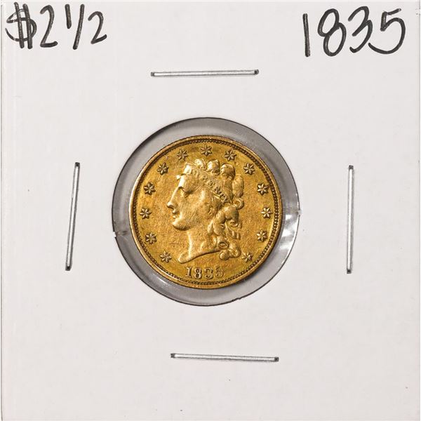 1835 $2 1/2 Liberty Head Quarter Eagle Gold Coin