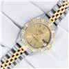 Image 2 : Rolex Ladies Two Tone Champagne Index Diamond Datejust Wristwatch