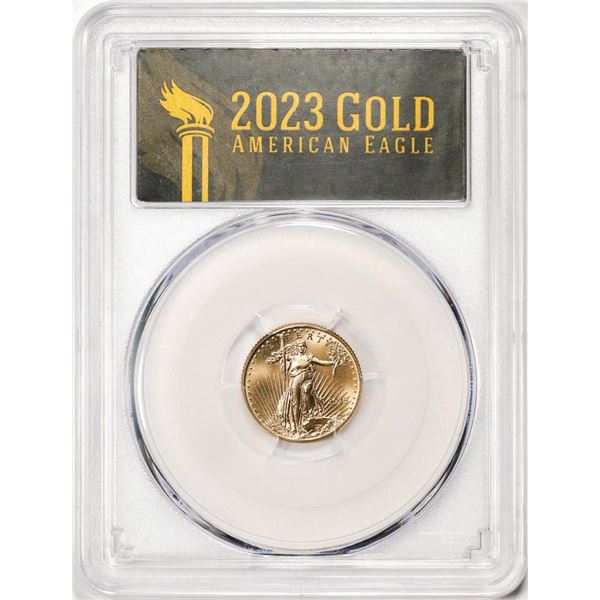 2023 $5 American Gold Eagle Coin PCGS MS70 First Day of Issue