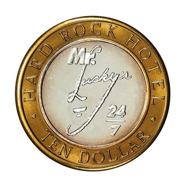 .999 Silver Hard Rock Hotel Las Vegas, Nevada $10 Casino Limited Edition Gaming Token