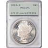 Image 1 : 1880-S $1 Morgan Silver Dollar Coin PCGS MS64PL Old Rattler Holder
