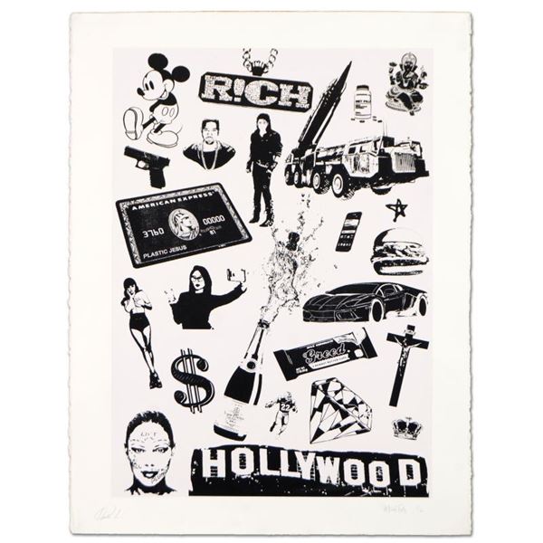 Padhia Avocado "False Idols I: Plastic Jesus" Limited Edition Serigraph On Paper