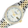 Image 1 : Rolex Mens Two Tone Silver Index Diamond Datejust Wristwatch