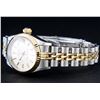 Image 9 : Rolex Ladies Two Tone White Index Datejust Wristwatch