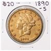Image 1 : 1890-S $20 Liberty Head Double Eagle Gold Coin