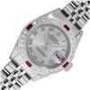 Image 1 : Rolex Ladies Stainless Steel Gray Roman Ruby and Diamond Datejust Wristwatch