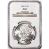 Image 1 : 1884-CC $1 Morgan Silver Dollar Coin NGC MS63