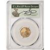 Image 1 : 2021 Type 1 $5 American Gold Eagle Coin PCGS MS70 FDOI Cleveland Signature