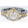 Image 9 : Rolex Ladies Two Tone Silver Index Tapestry Datejust Wristwatch