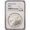 Image 1 : 2006 $1 American Silver Eagle Coin NGC MS70