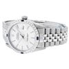 Image 5 : Rolex Mens Stainless Steel Silver Index Sapphire and Diamond Datejust Wristwatch