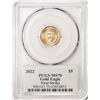 Image 2 : 2022 $5 American Gold Eagle Coin PCGS MS70 First Strike