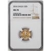 Image 1 : 2016 $5 American Gold Eagle Coin NGC MS70