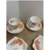 Image 6 : Prairie Lily China pieces 4 cups, saucers, cream, sugar, etc
