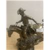 Image 2 : Cowboy on a bucking horse (metal) 12" inches high