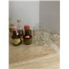 Image 4 : Minature Fuu rumard liquer bottles withj liquer glasses