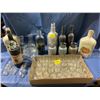 Image 1 : Collection of miscellaneous glass bottles, and shot glasses/ votive holders