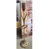 Image 2 : Vintage teak and brass, floor lamp - no shade. Works