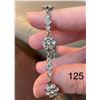 Image 3 : Vintage sterling silver, 925 bracelet, with crystal embellishments. 7.2 grams weight 7.2 grams weigh