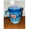Image 2 : Liberty blue plate, and another English made plate and blue ombré, Kimberly patterned mug, by fire k