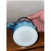 Image 3 : Liberty blue plate, and another English made plate and blue ombré, Kimberly patterned mug, by fire k