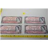Image 1 : Four 1954 Canada $2.00 bank notes